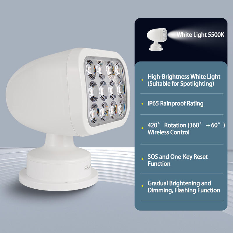 Marine LED Searchlight 360° Re - Fishing Boat Navigation Light recension och pris